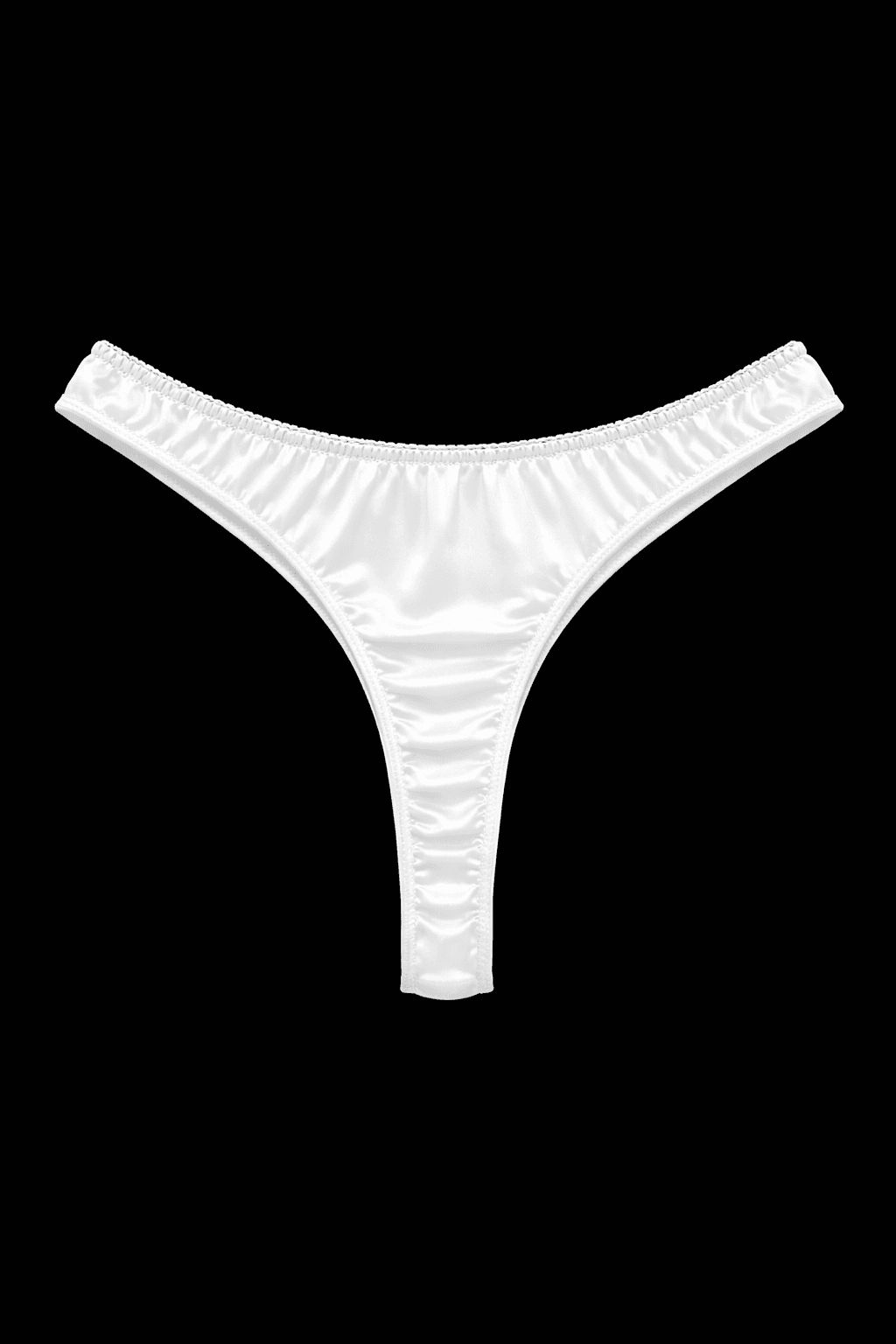 Midnight Silk Thong White- Stringi z koronka — Ansicht 4